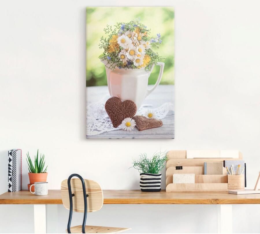 Artland Artprint op linnen Uit liefde voor het voorjaar - Foto 3