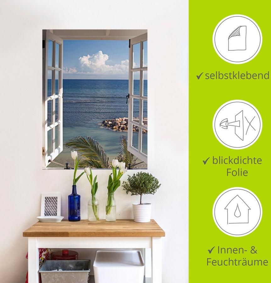 Artland Artprint Uitzicht op het paradijs als artprint van aluminium artprint voor buiten artprint op linnen poster muursticker - Foto 4