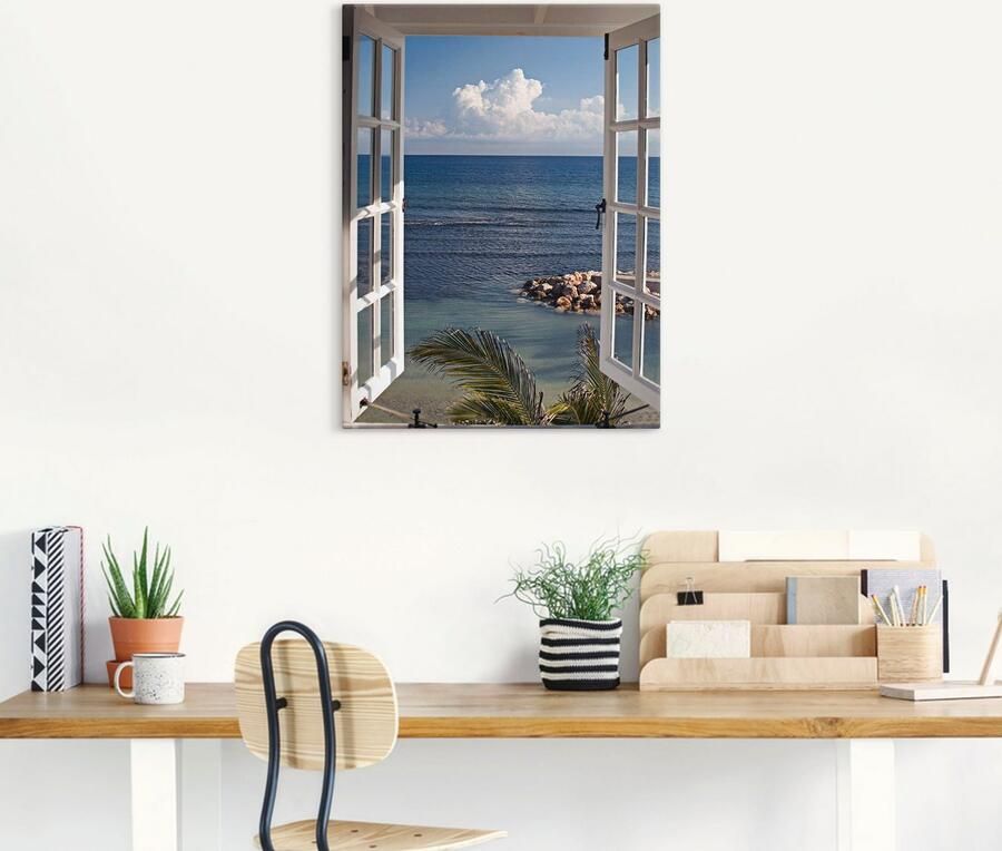 Artland Artprint Uitzicht op het paradijs als artprint van aluminium artprint voor buiten artprint op linnen poster muursticker - Foto 4