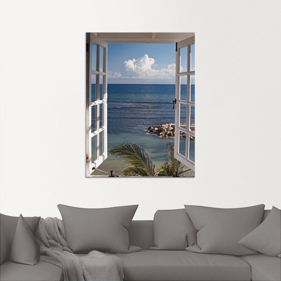 Artland Artprint Uitzicht op het paradijs als artprint van aluminium artprint voor buiten artprint op linnen poster muursticker - Foto 2