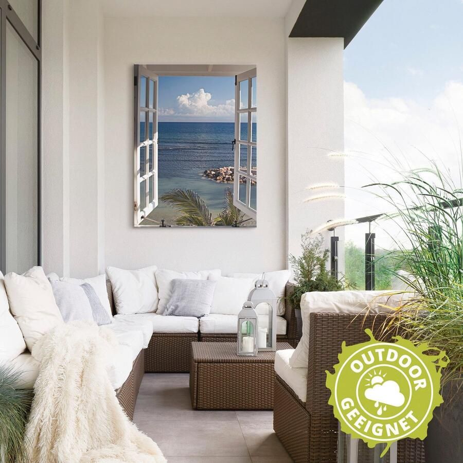 Artland Artprint Uitzicht op het paradijs als artprint van aluminium artprint voor buiten artprint op linnen poster muursticker - Foto 3