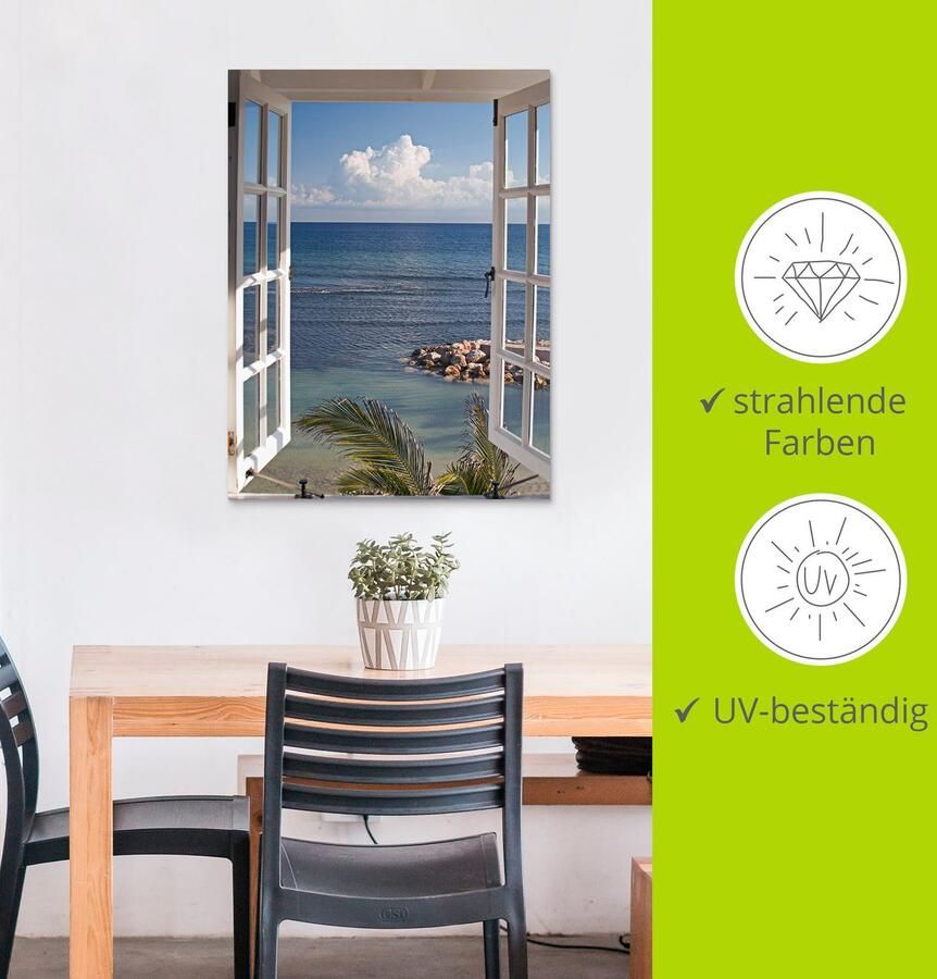 Artland Artprint Uitzicht op het paradijs als artprint van aluminium artprint voor buiten artprint op linnen poster muursticker - Foto 4