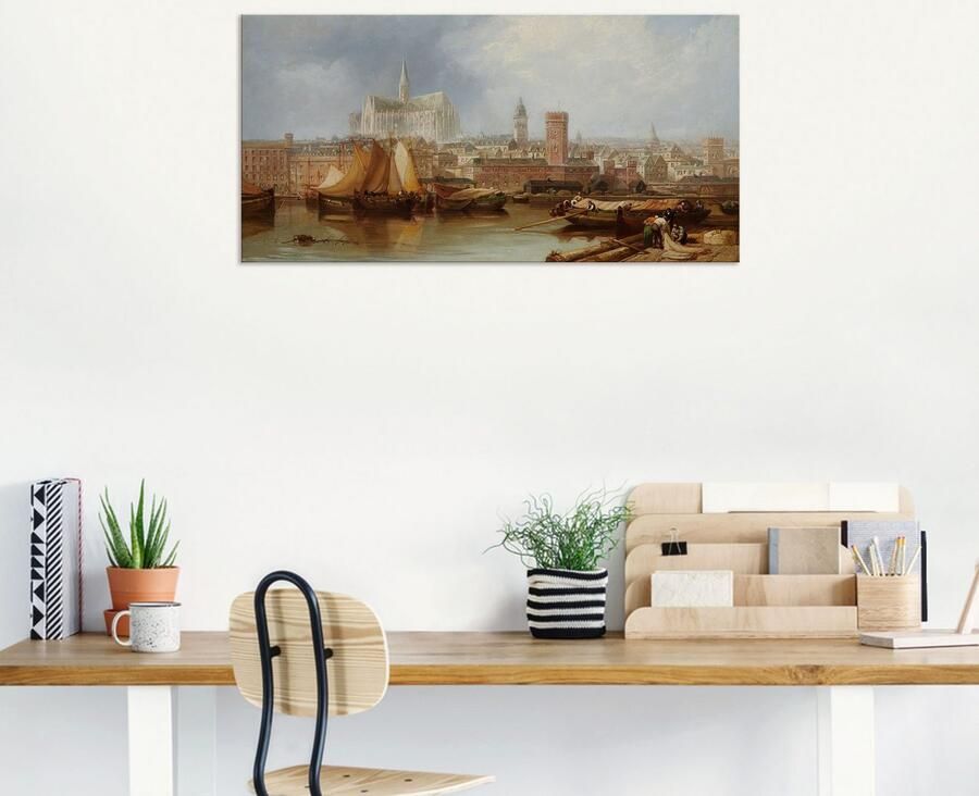 Artland Artprint Uitzicht op Keulen onvoltooide kathedraal als artprint van aluminium artprint voor buiten artprint op linnen in verschillende maten - Foto 7