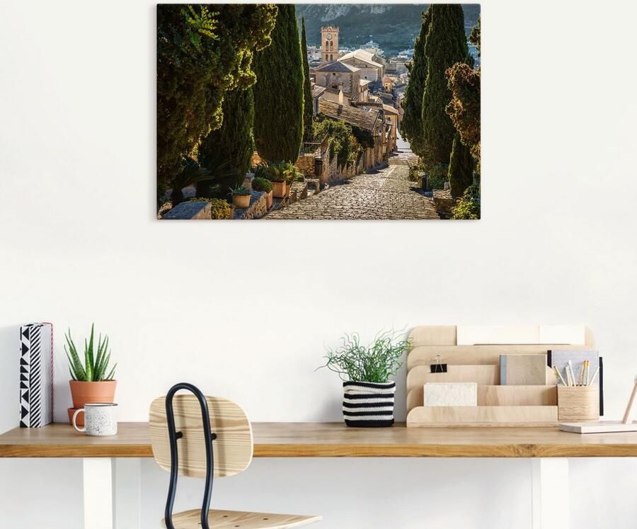 Artland Artprint Uitzicht op Pollenca vanaf Calvarie als artprint van aluminium artprint voor buiten artprint op linnen in verschillende maten - Foto 4
