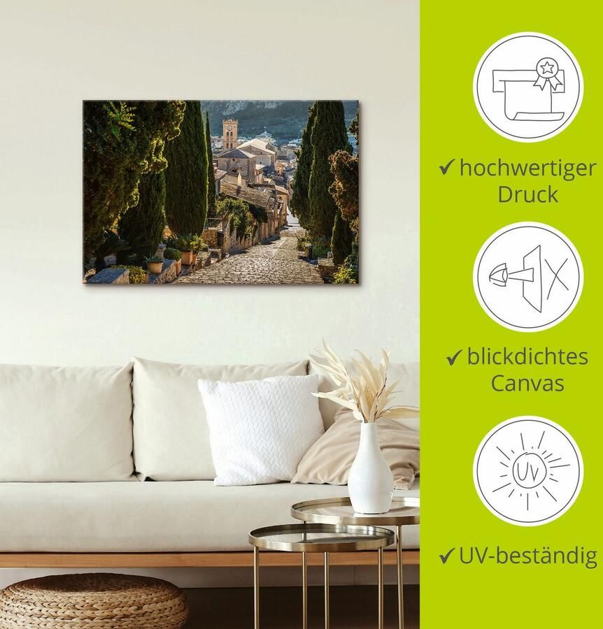 Artland Artprint Uitzicht op Pollenca vanaf Calvarie als artprint van aluminium artprint voor buiten artprint op linnen in verschillende maten - Foto 3