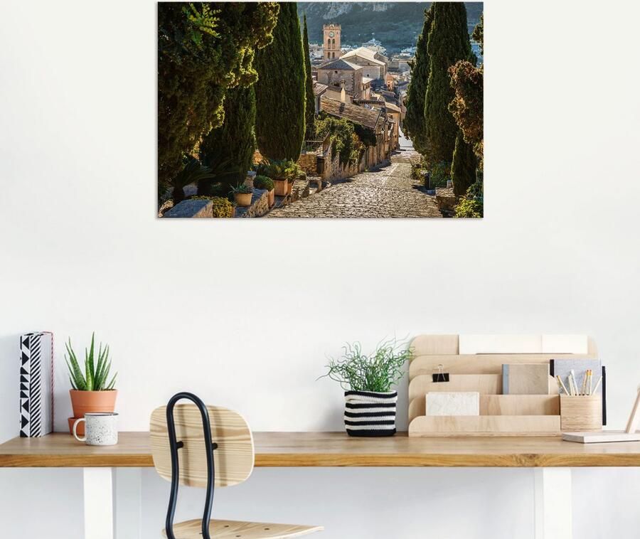 Artland Artprint Uitzicht op Pollenca vanaf Calvarie als artprint van aluminium artprint voor buiten artprint op linnen in verschillende maten - Foto 5