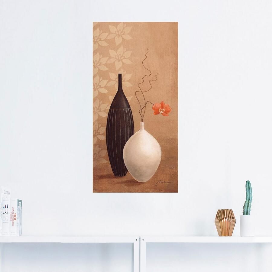 Artland Artprint Vaas met smalle hals als artprint van aluminium artprint op linnen muursticker verschillende maten - Foto 2