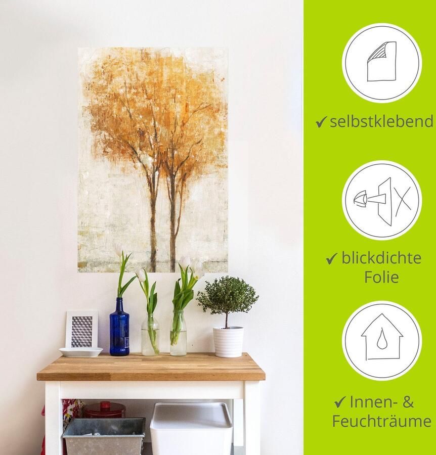 Artland Artprint Vallende blaadjes II als artprint op linnen muursticker in verschillende maten - Foto 3