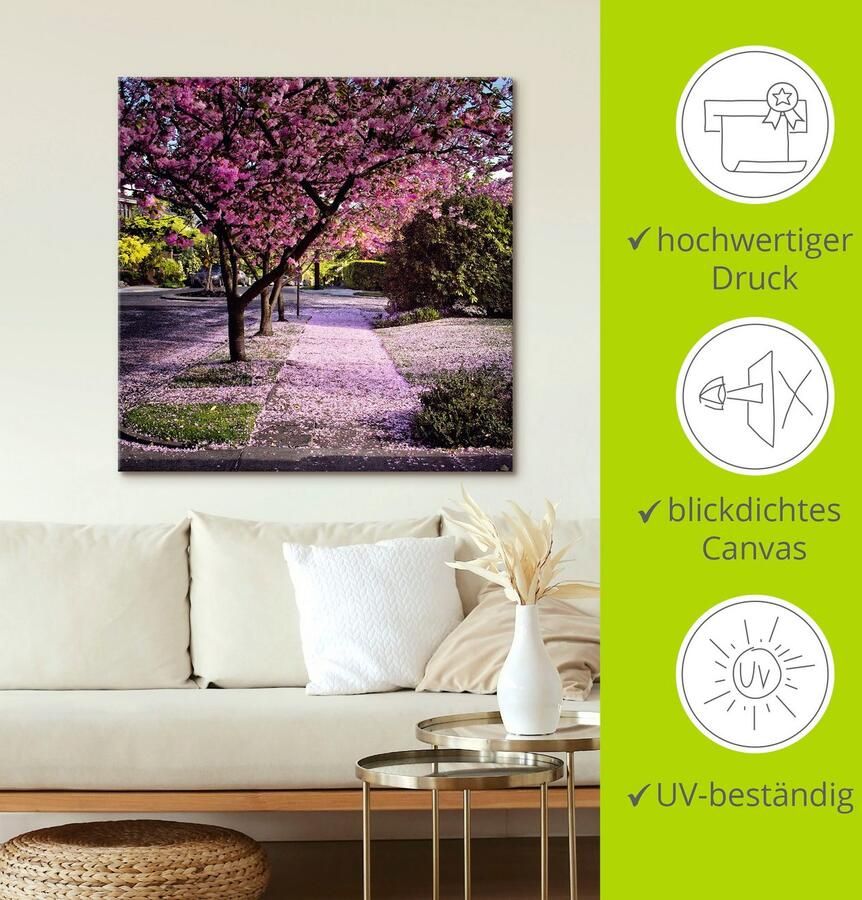 Artland Artprint Vallende bloemblaadjes als artprint van aluminium artprint voor buiten artprint op linnen poster in verschillende maten. maten - Foto 2