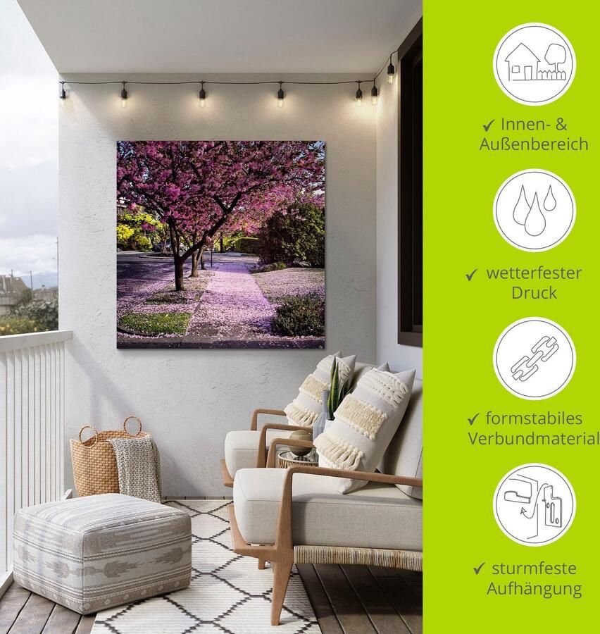 Artland Artprint Vallende bloemblaadjes als artprint van aluminium artprint voor buiten artprint op linnen poster in verschillende maten. maten - Foto 3