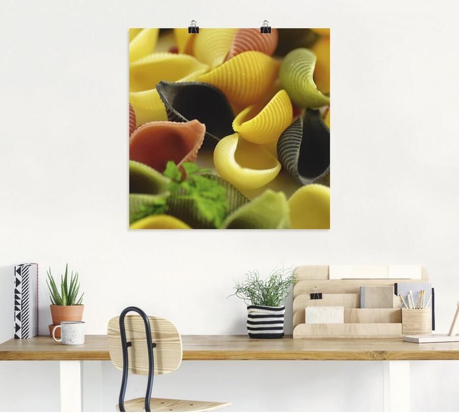 Artland Artprint Veelkleurige pasta als artprint op linnen poster in verschillende formaten maten - Foto 4