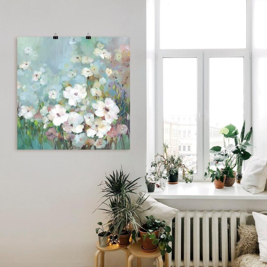 Artland Artprint Veld bloementuin als artprint op linnen poster in verschillende formaten maten - Foto 2