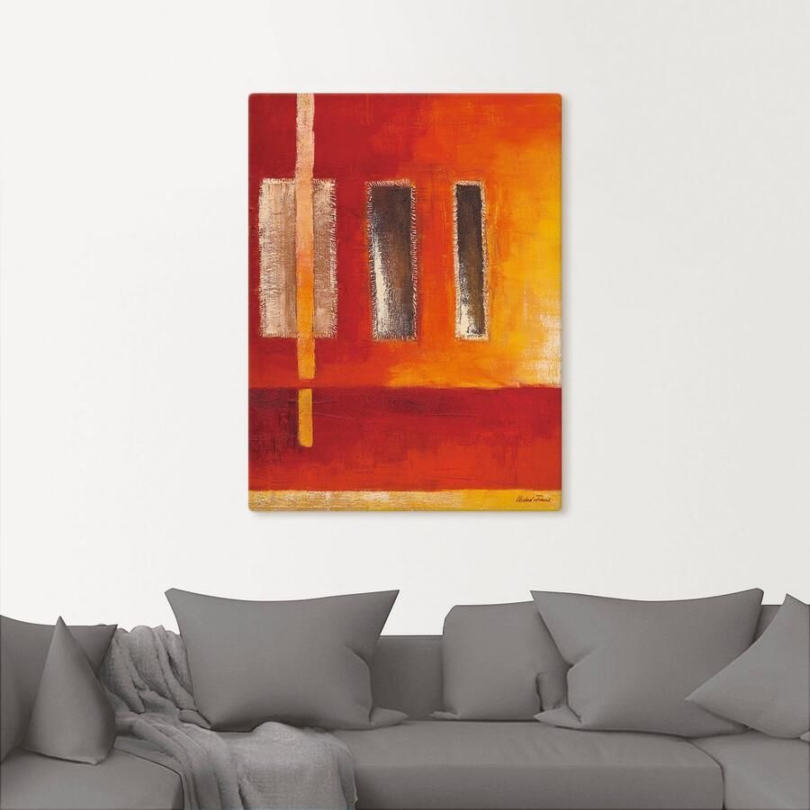 Artland Artprint Velden I abstract als artprint op linnen poster in verschillende formaten maten - Foto 6