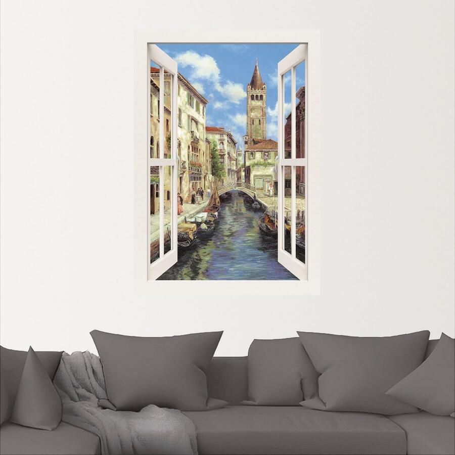 Artland Artprint Venetië als artprint op linnen muursticker in verschillende maten - Foto 2