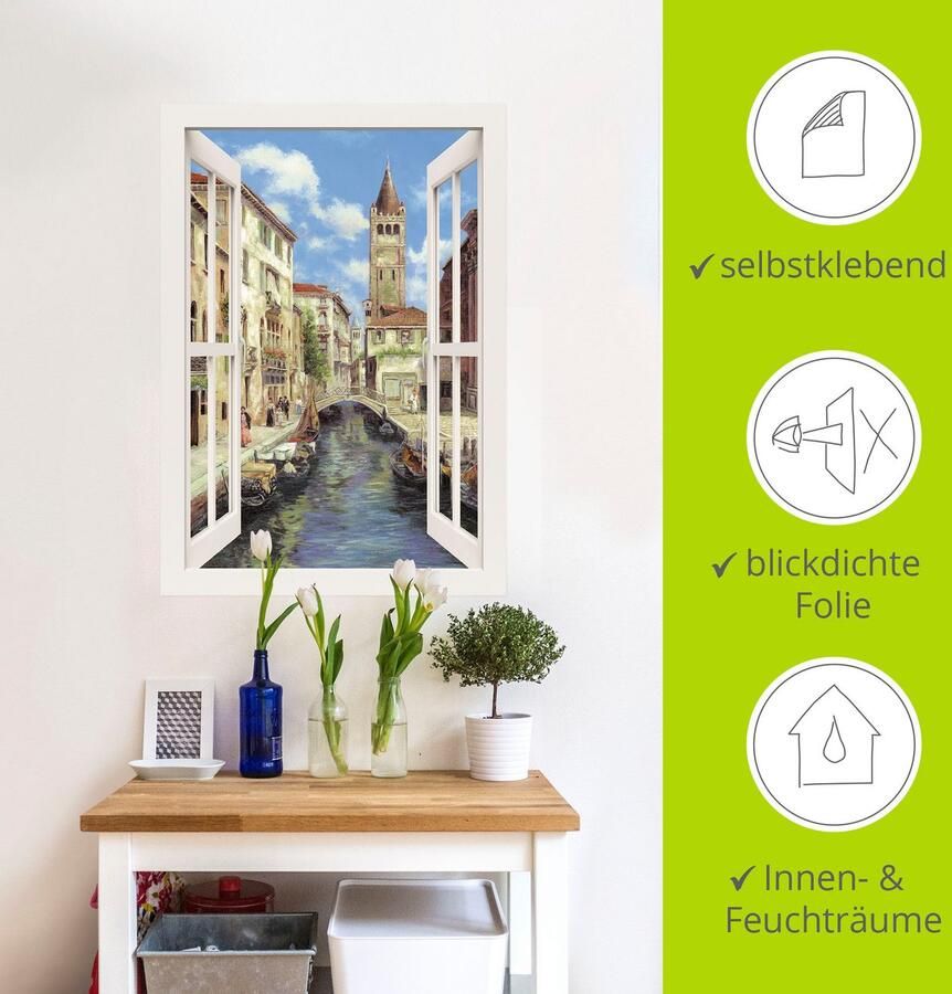 Artland Artprint Venetië als artprint op linnen muursticker in verschillende maten - Foto 4