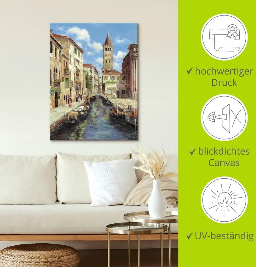 Artland Artprint Venetië als artprint op linnen poster in verschillende formaten maten - Foto 3