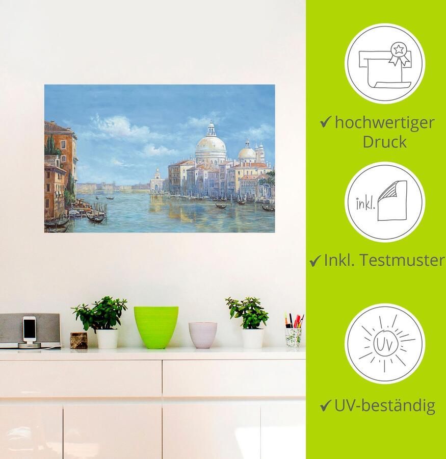 Artland Artprint Venetië als artprint op linnen poster muursticker in verschillende maten - Foto 3