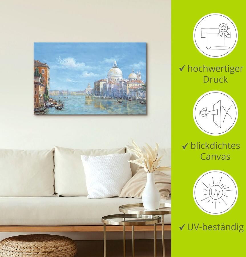 Artland Artprint Venetië als artprint op linnen poster muursticker in verschillende maten - Foto 3