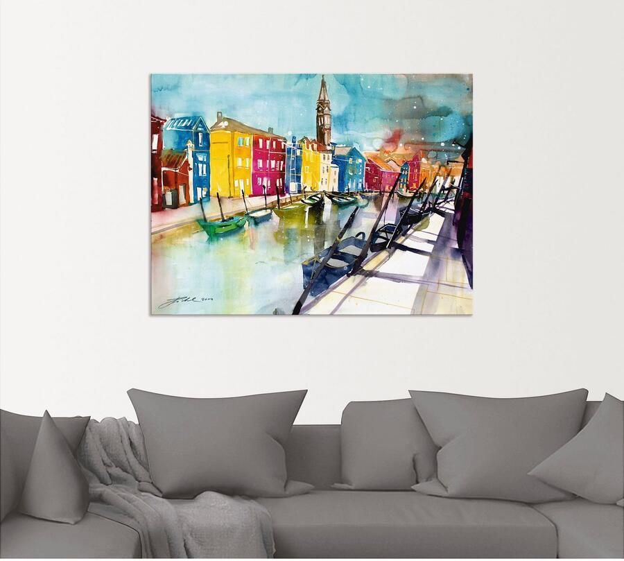 Artland Artprint Venetië als artprint van aluminium artprint voor buiten artprint op linnen in verschillende maten - Foto 4