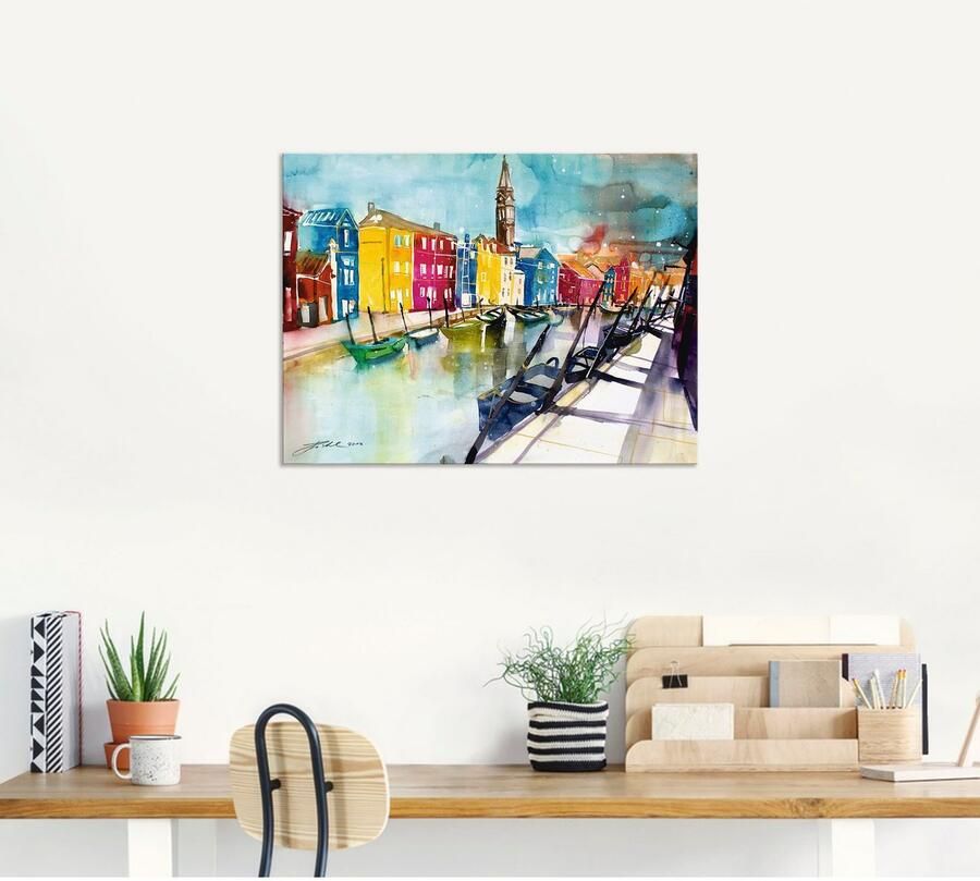 Artland Artprint Venetië als artprint van aluminium artprint voor buiten artprint op linnen in verschillende maten - Foto 5