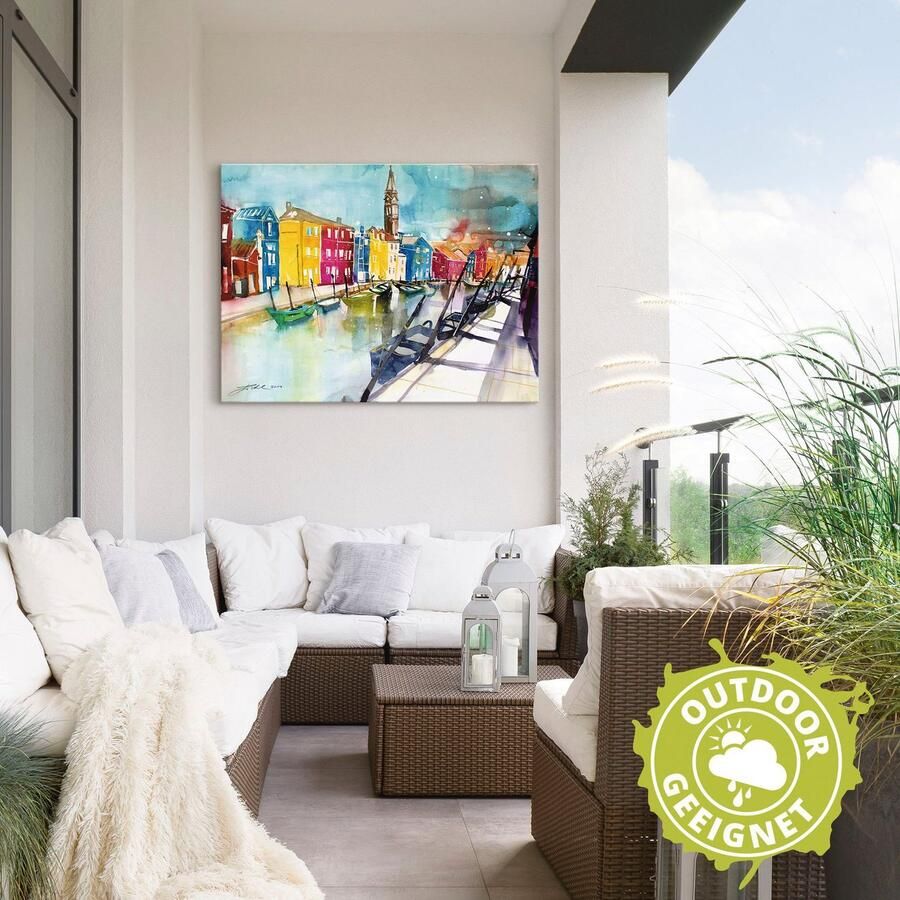 Artland Artprint Venetië als artprint van aluminium artprint voor buiten artprint op linnen in verschillende maten