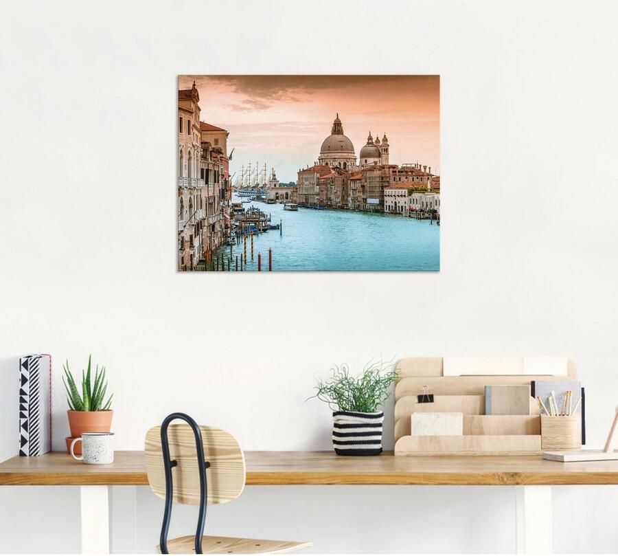 Artland Artprint Venetië Canal Grande I als artprint van aluminium artprint voor buiten artprint op linnen poster muursticker - Foto 4