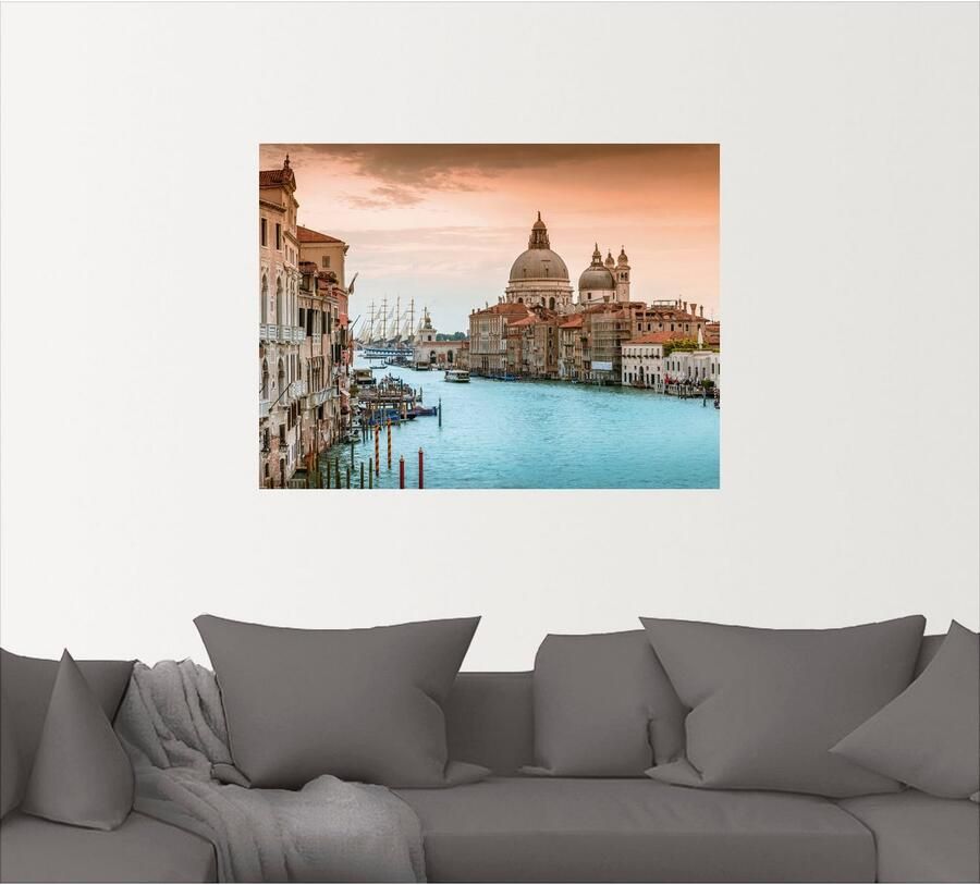 Artland Artprint Venetië Canal Grande I als artprint van aluminium artprint voor buiten artprint op linnen poster muursticker - Foto 5