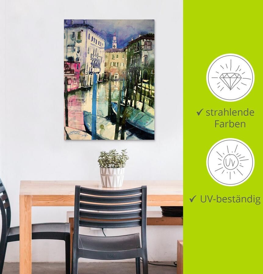 Artland Artprint Venetië Fondamenta Malcanton als artprint van aluminium artprint voor buiten artprint op linnen in verschillende maten - Foto 3