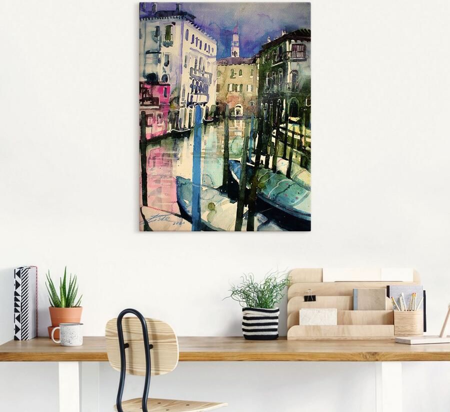 Artland Artprint Venetië Fondamenta Malcanton als artprint van aluminium artprint voor buiten artprint op linnen in verschillende maten - Foto 4
