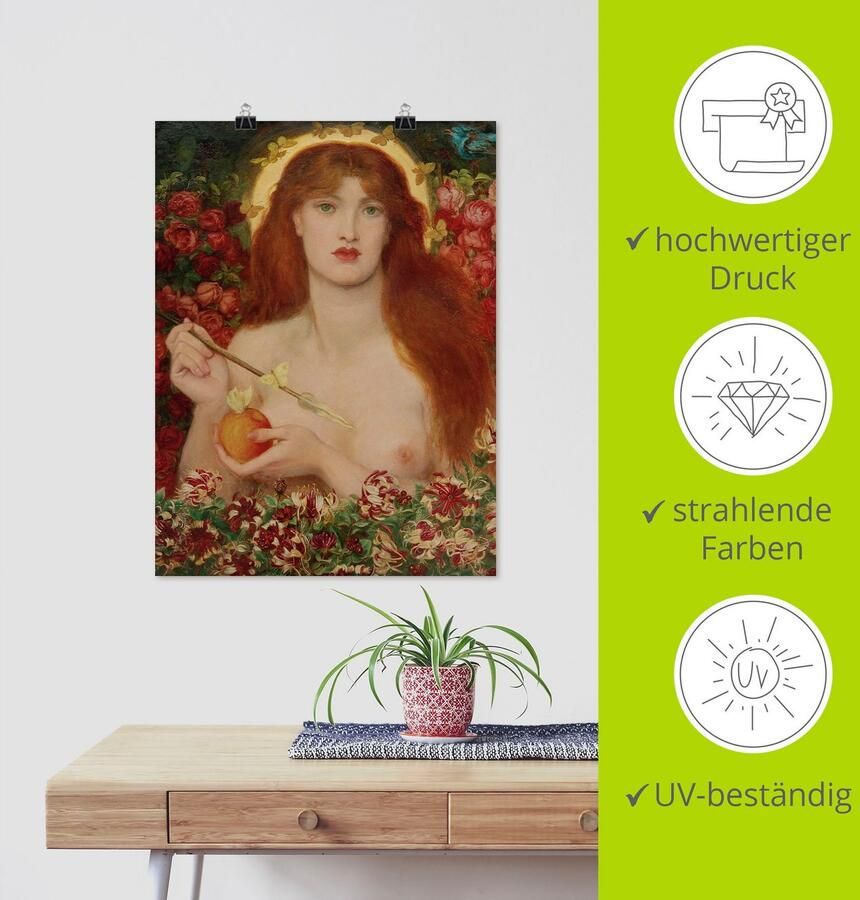 Artland Artprint Venus Verticordia als artprint van aluminium artprint op linnen muursticker of poster in verschillende maten - Foto 3