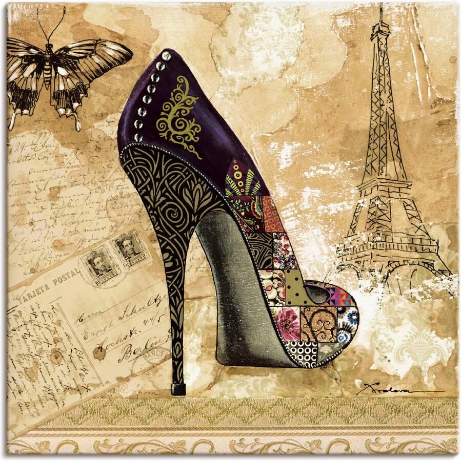 Artland Artprint op linnen Veranderende tijden IV stiletto's