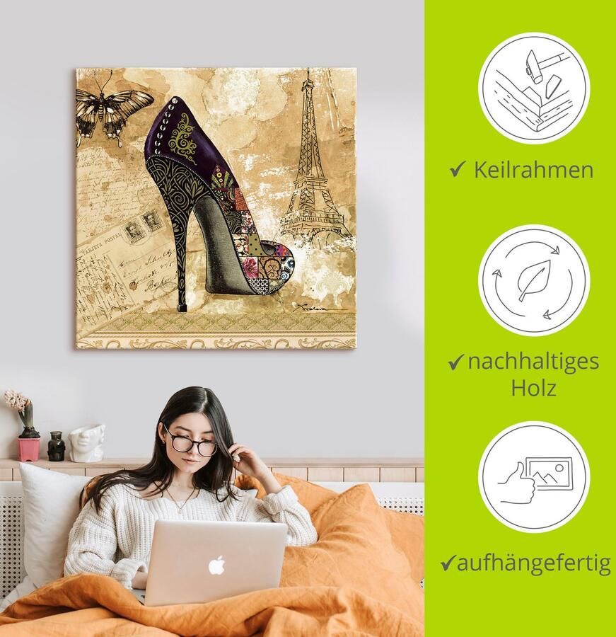 Artland Artprint op linnen Veranderende tijden IV stiletto's - Foto 3