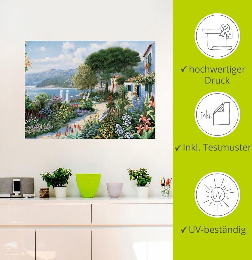 Artland Artprint Verborgen paradijs als artprint op linnen muursticker in verschillende maten - Foto 2