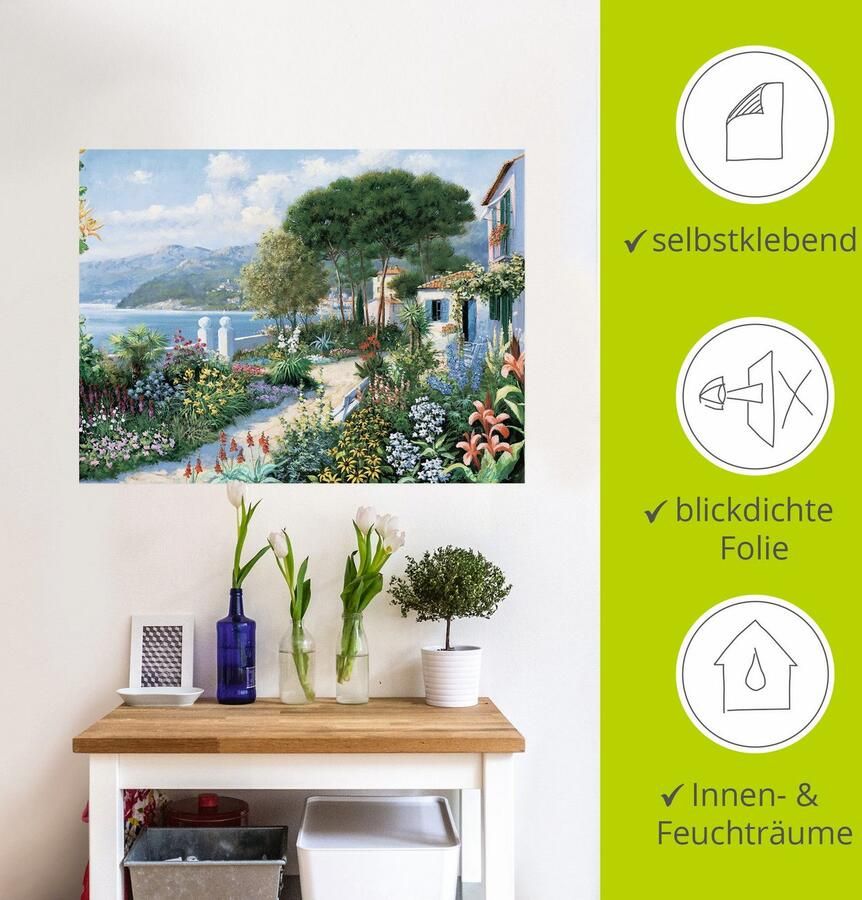 Artland Artprint Verborgen paradijs als artprint op linnen muursticker in verschillende maten - Foto 3