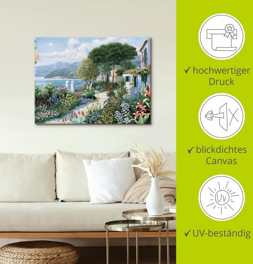 Artland Artprint Verborgen paradijs als artprint op linnen muursticker in verschillende maten - Foto 3