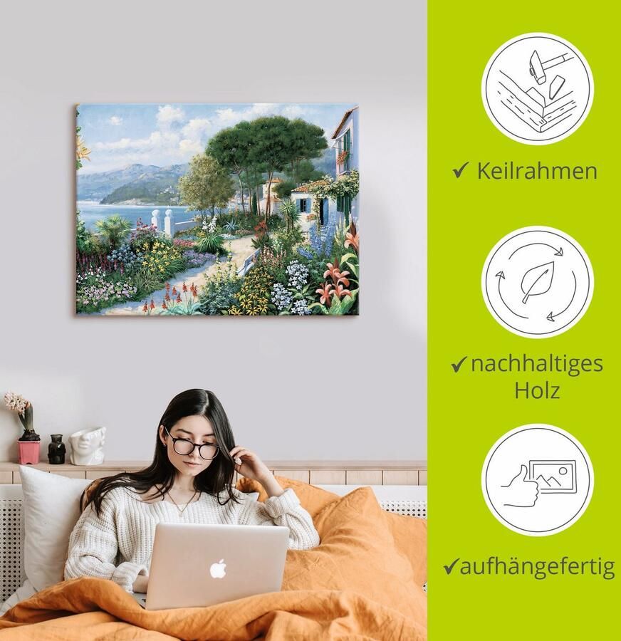 Artland Artprint Verborgen paradijs als artprint op linnen muursticker in verschillende maten - Foto 2