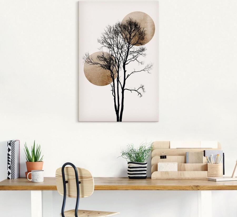 Artland Artprint Verborgen zon en maan als artprint van aluminium artprint voor buiten artprint op linnen poster muursticker - Foto 5