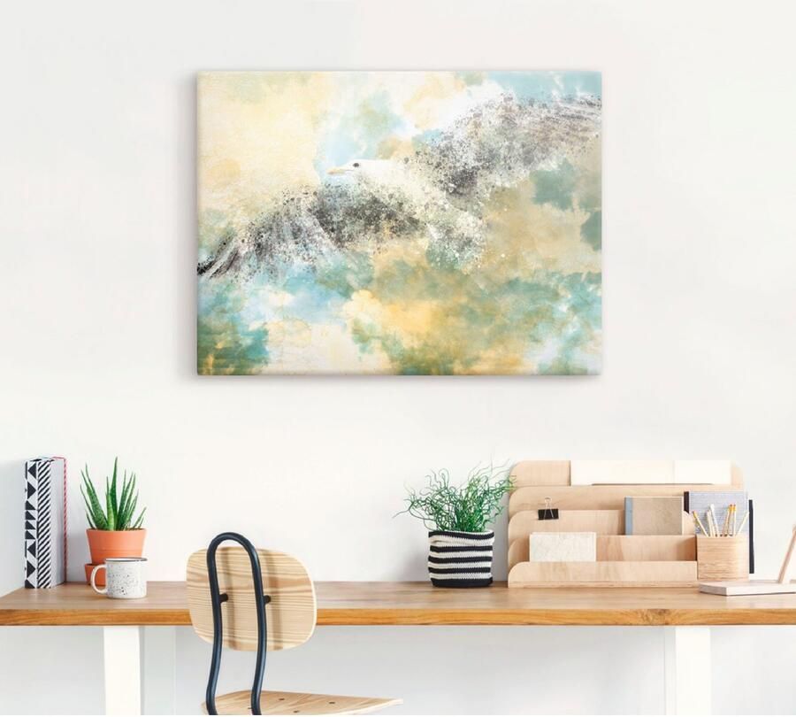 Artland Artprint Verdwijnende meeuw als artprint van aluminium artprint voor buiten artprint op linnen in verschillende maten - Foto 4