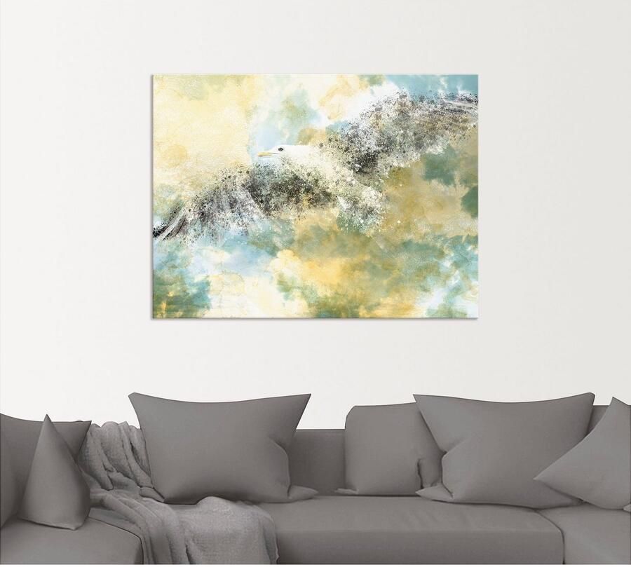 Artland Artprint Verdwijnende meeuw als artprint van aluminium artprint voor buiten artprint op linnen in verschillende maten - Foto 5