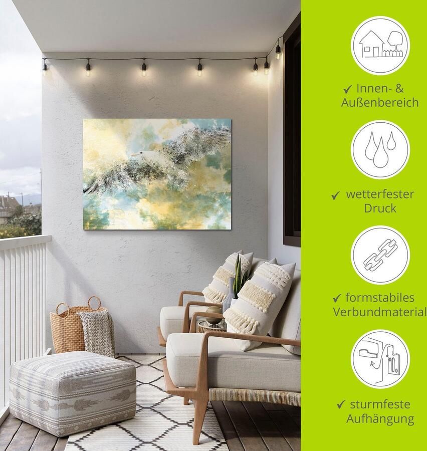 Artland Artprint Verdwijnende meeuw als artprint van aluminium artprint voor buiten artprint op linnen in verschillende maten - Foto 3