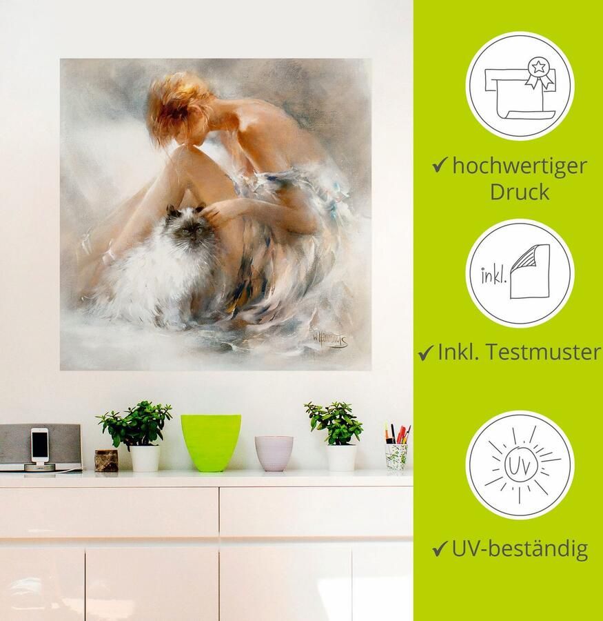 Artland Artprint Verlangen als artprint op linnen poster muursticker in verschillende maten - Foto 2