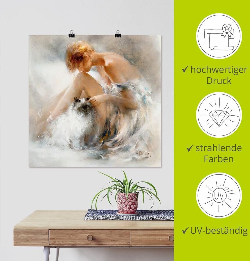 Artland Artprint Verlangen als artprint op linnen poster muursticker in verschillende maten - Foto 2