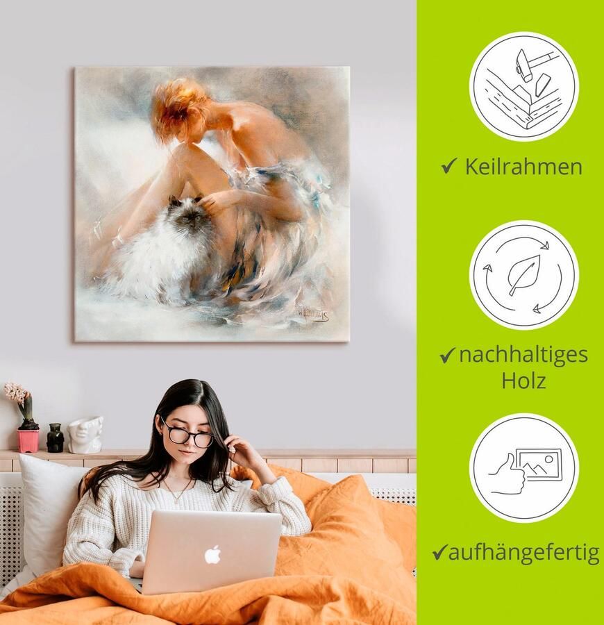 Artland Artprint Verlangen als artprint op linnen poster muursticker in verschillende maten - Foto 2