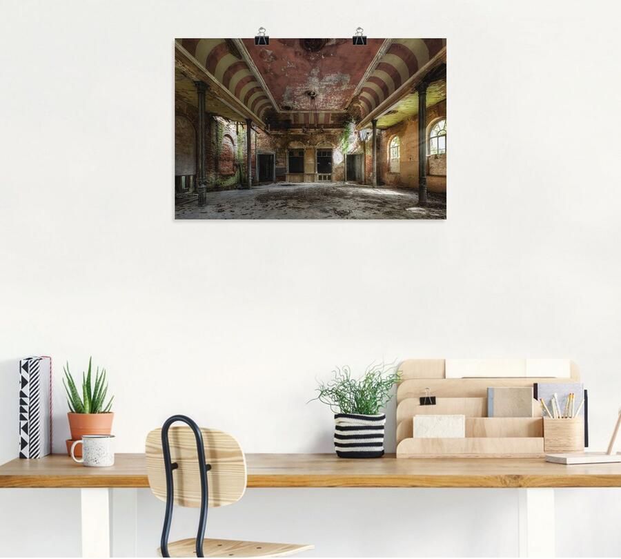 Artland Artprint Verlaten plaats balzaal als artprint van aluminium artprint voor buiten artprint op linnen poster muursticker - Foto 6
