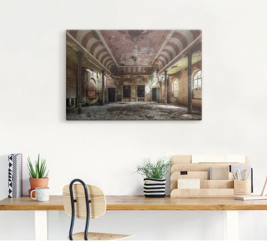 Artland Artprint Verlaten plaats balzaal als artprint van aluminium artprint voor buiten artprint op linnen poster muursticker - Foto 4