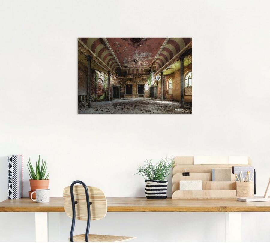 Artland Artprint Verlaten plaats balzaal als artprint van aluminium artprint voor buiten artprint op linnen poster muursticker - Foto 4