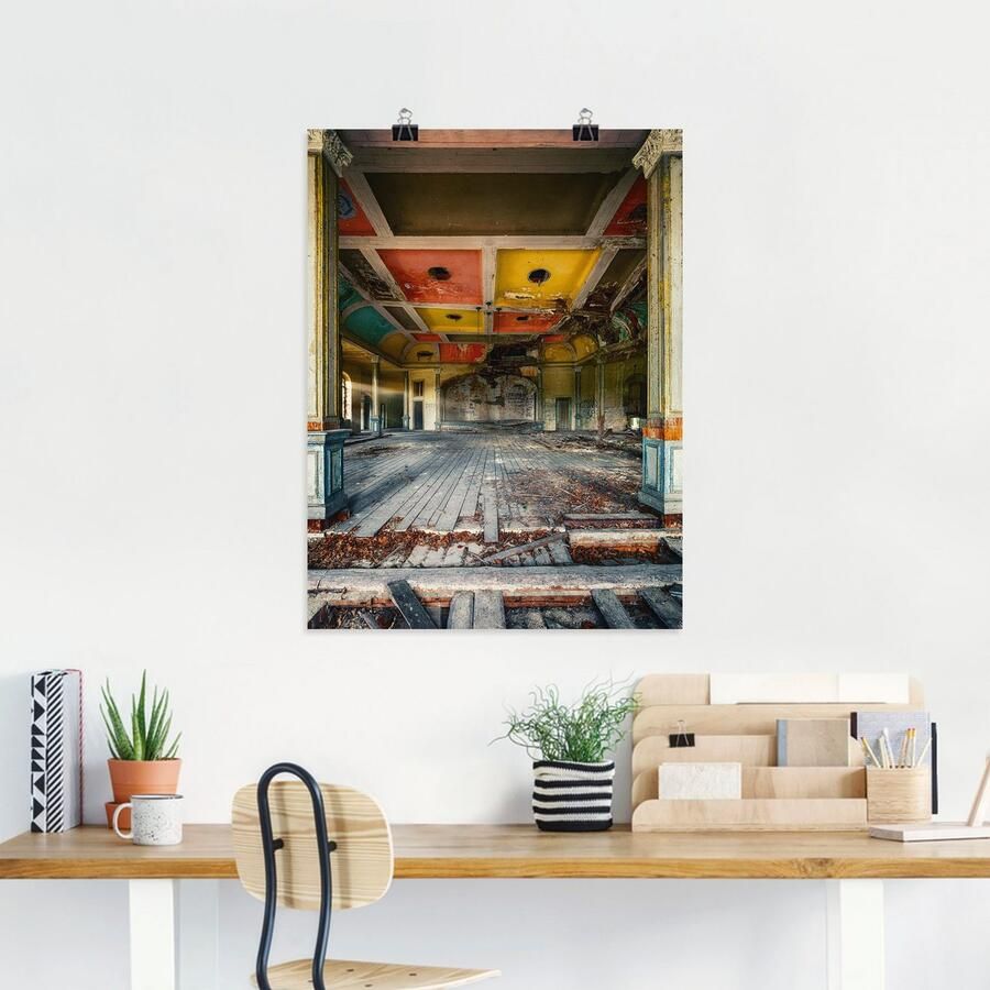 Artland Artprint Verlaten plek de laatste dans balzaal als artprint van aluminium artprint voor buiten poster in diverse formaten - Foto 2