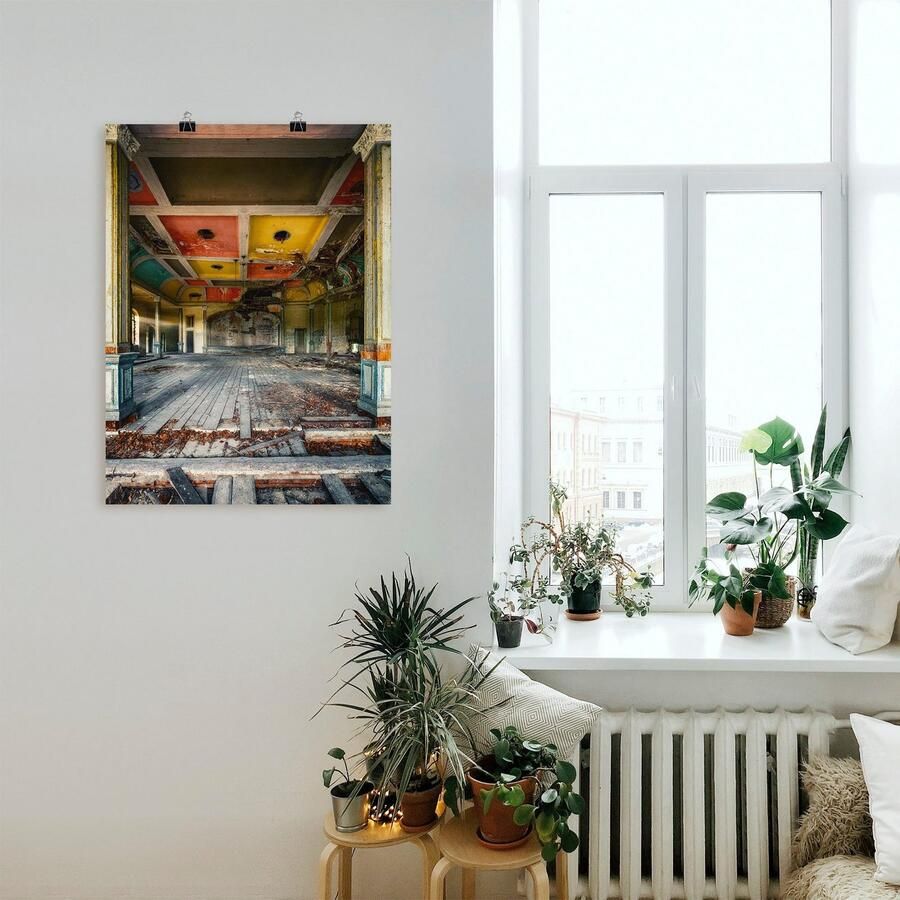 Artland Artprint Verlaten plek de laatste dans balzaal als artprint van aluminium artprint voor buiten poster in diverse formaten - Foto 3