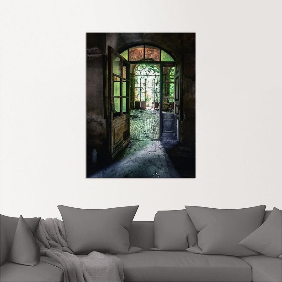 Artland Artprint Verlaten plek oude deur raam als artprint van aluminium artprint voor buiten artprint op linnen poster muursticker - Foto 2