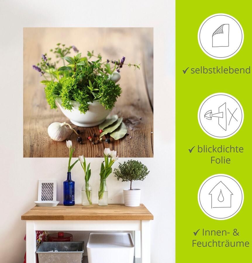 Artland Artprint Verschillende kruiden keuken als artprint van aluminium artprint voor buiten artprint op linnen poster muursticker - Foto 5